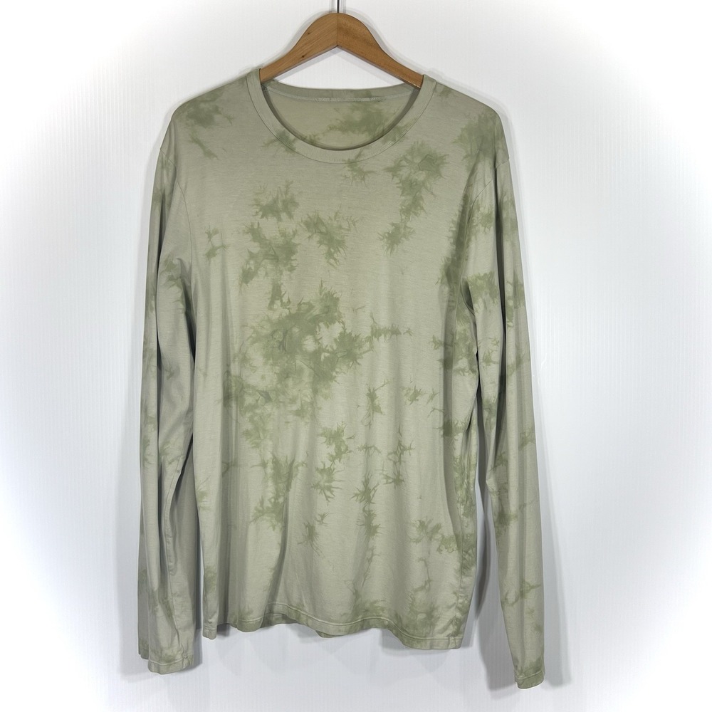 Lululemon Men's The Fundamental‎ Long Sleeve Shirt EST Size Large Green *NO TAG